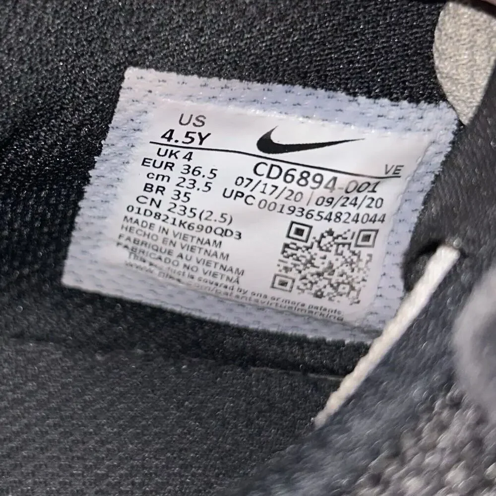 Nike Air Max Excee Youth US Size 4.5Y Black White Gray Sneaker Shoes CD6894-001